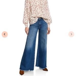 Frame Le Palazzo Raw-Edge Flare Jeans